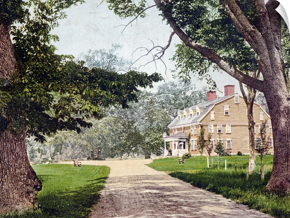 The Wayside Inn Sudbury Massachusetts Vintage Photograph