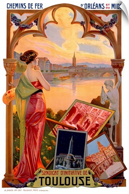 Toulouse, Vintage Poster, by Gaspar Camps