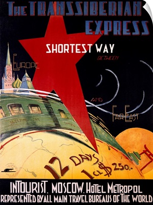 Trans Siberian Express, Vintage Poster