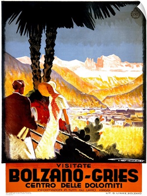 Visitate Bolzano Gries, Vintage Poster, by Granz Lenhart