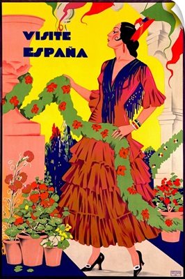 Visite Espana, Vintage Poster