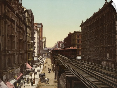 Wabash Avenue North From Adams Street, Chicago