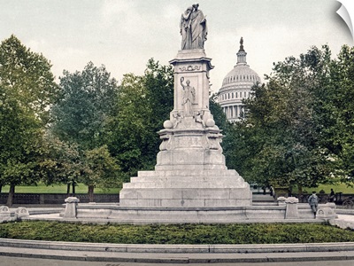 Washington Naval Monument District of Columbia Vintage Photograph