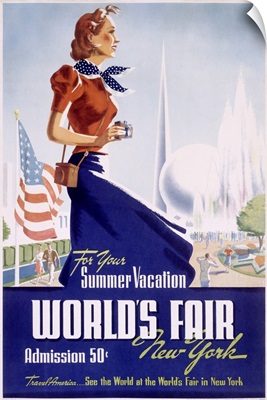 Worlds Fair, New York, 1939, Vintage Poster
