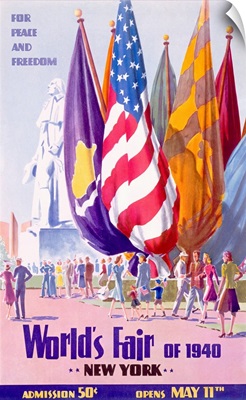 Worlds Fair, New York, 1940, Vintage Poster