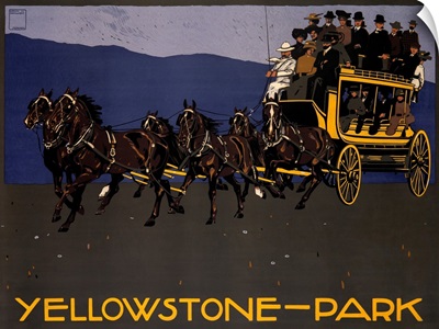 Yellowstone Park, Vintage Poster