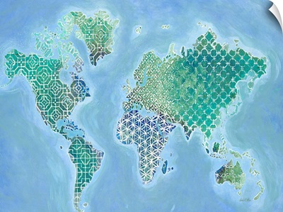 Global Patterned World Map