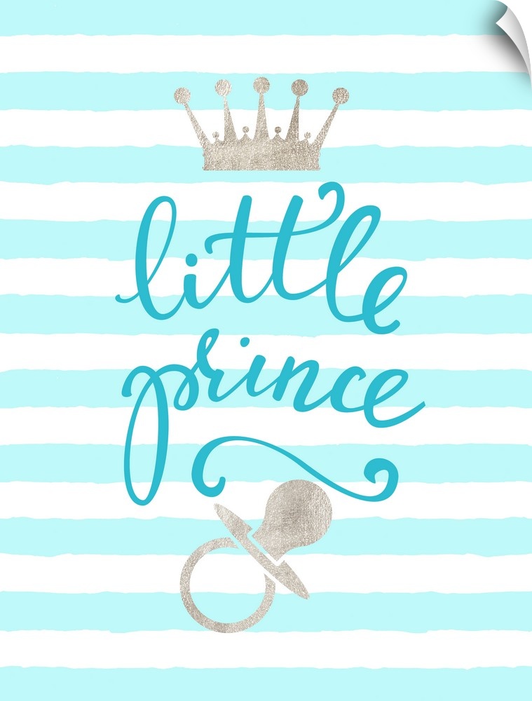 "Little Prince" in blue, silver, and white