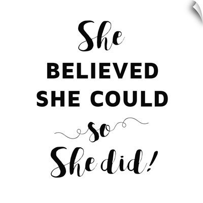 She Believed She Could I