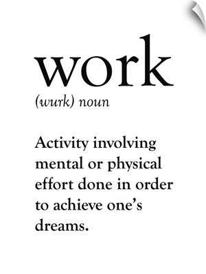 Work Definition