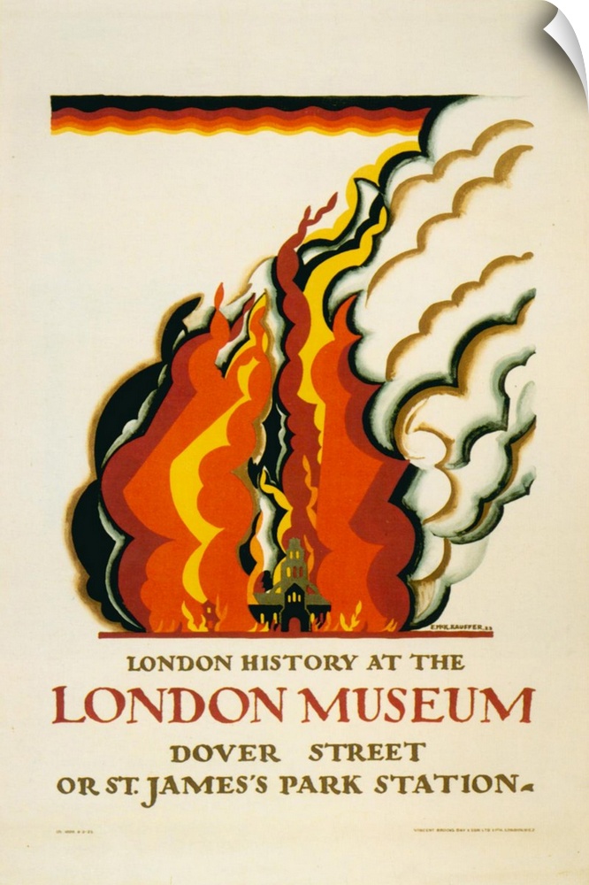 Vintage poster advertisement for 1922 London Museum.