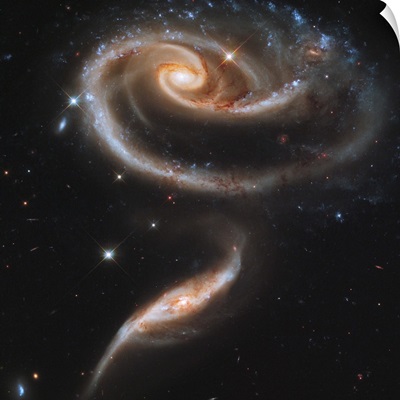 A Rose Made of Galaxies Highlights Hubble's 21st Anniversary