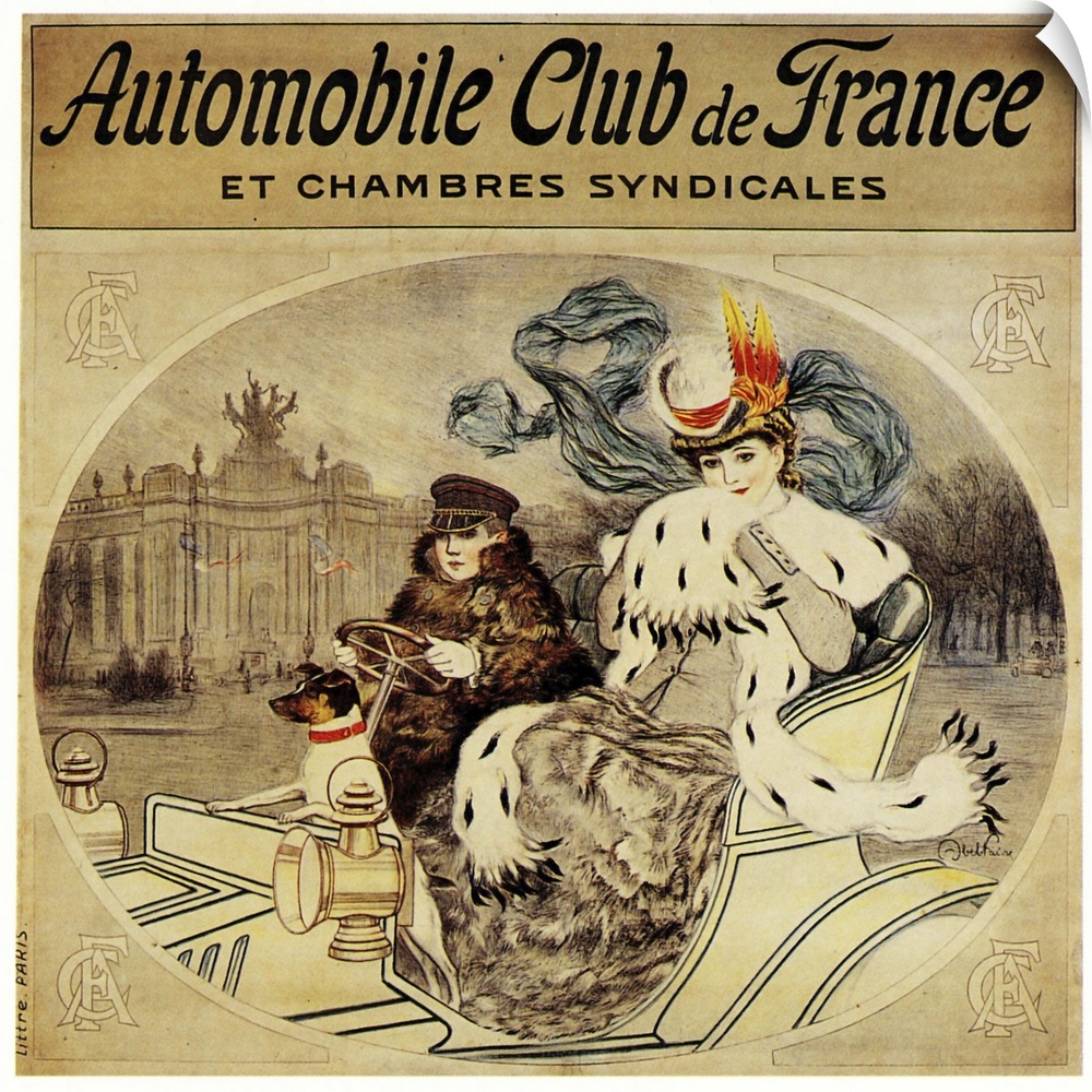 Auto Club France - Vintage Advertisement