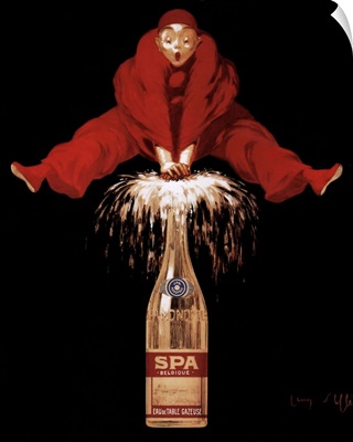 Belgian Sparkling Water Elixir - Vintage Beverage Advertisement