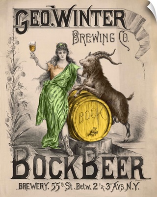 Bockbeer Green - Vintage Beer Advertisement
