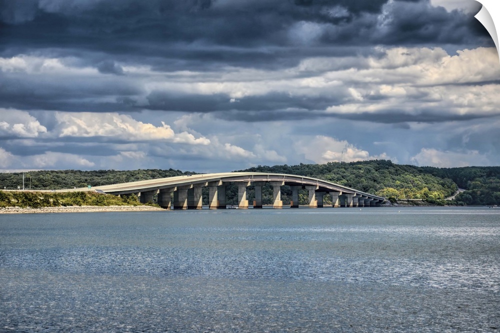 Fine art photo of the Ned Ray McWherter bridge on the Tennessee River.