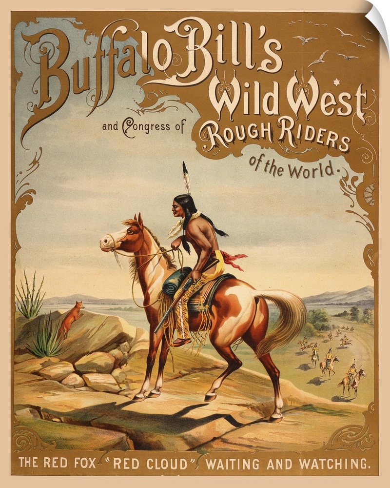 Buffalo Bill's Wild West - Vintage Advertisement