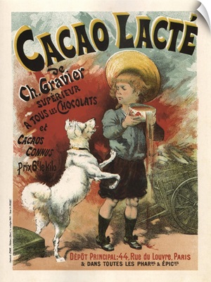 Cacao Lacte - Vintage Chocolate Milk Advertisement