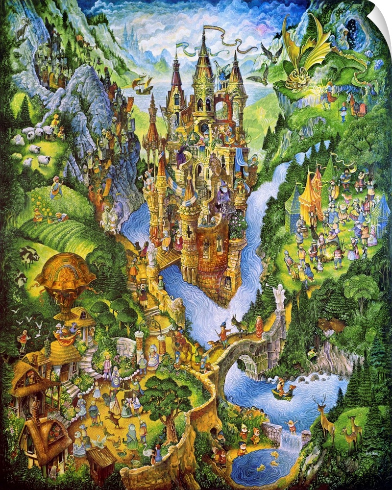A magical castle in the valley of dreams.