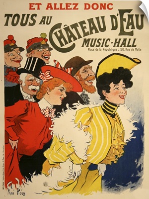 Chateau D'Eau Music Hall - Vintage Advertisement