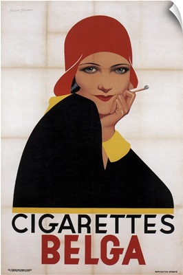 Cigarettes Belga - Vintage Advertisement