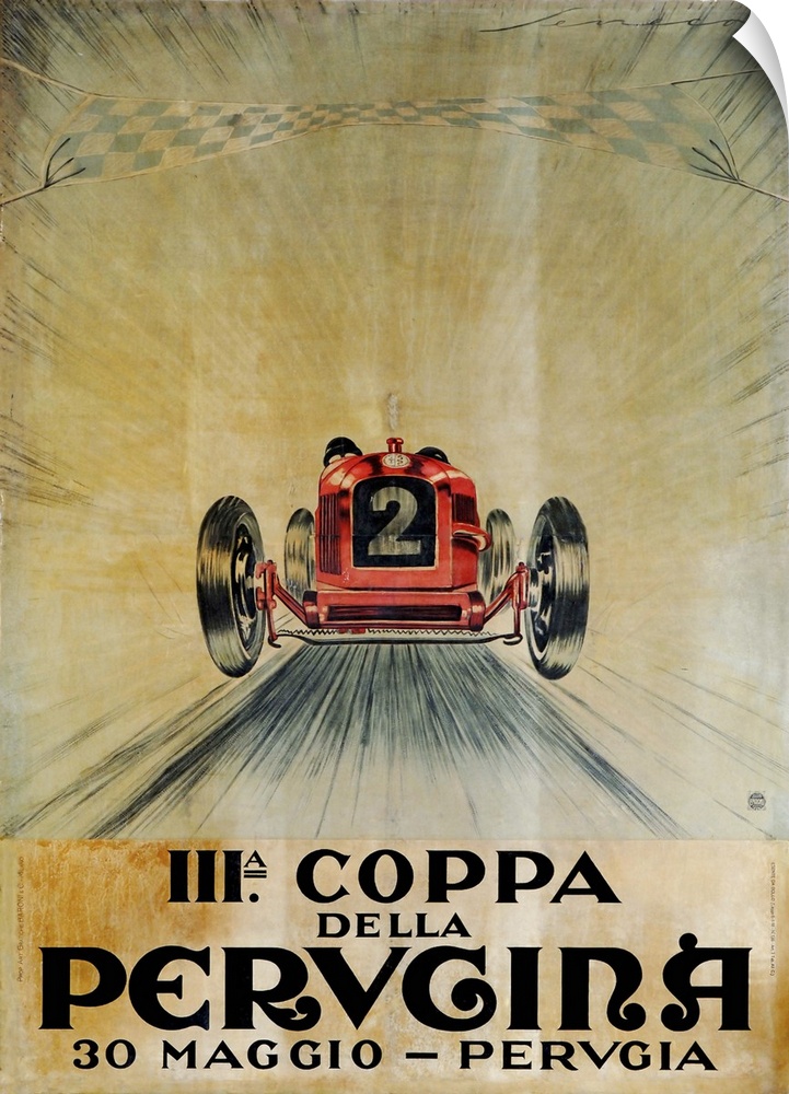 Vintage poster advertisement for Coppa.