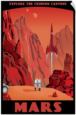Crimson Canyons Of Mars