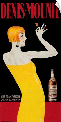 Denis Mounie - Vintage Liquor Advertisement