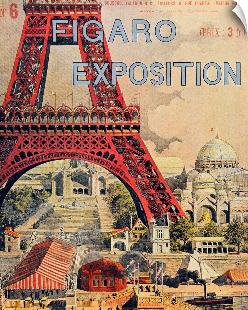 Vintage poster advertisement for Figaro Expo.
