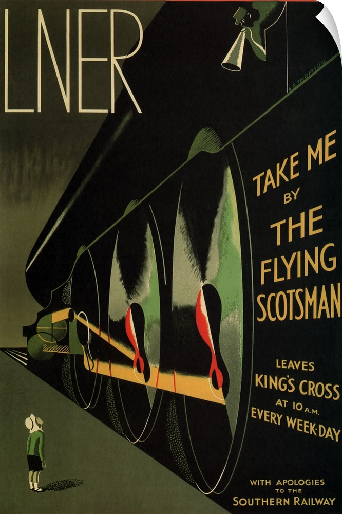 Flying Scotsman - Vintage Train Advertisement