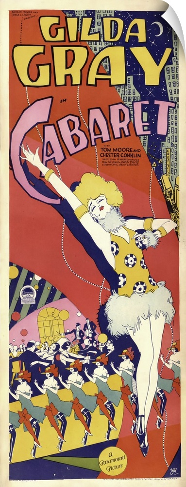Gilda Gray Cabaret, vintage Paris poster