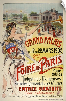 Grand Palais, Foire de Paris - Vintage Advertisement
