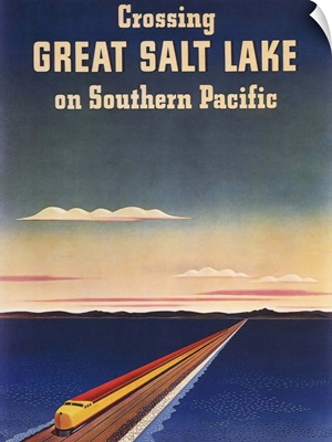 Great Salt Lake - Vintage Travel Advertisement