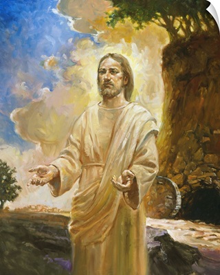 Jesus In Front Of Cave