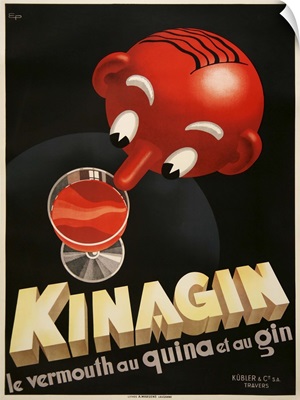 Kinagin - Vintage Wine Advertisement