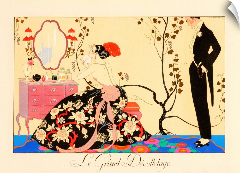 Vintage poster advertisement for Le Grand Decolletage.
