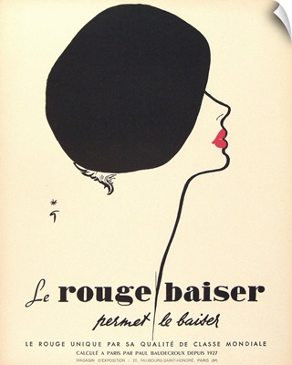 Le Rouge Baiser - Vintage Lipstick Advertisement