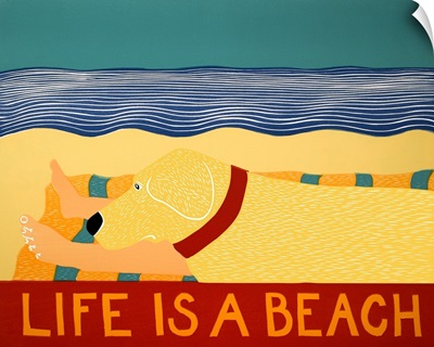 Life Is A Beach Yellow