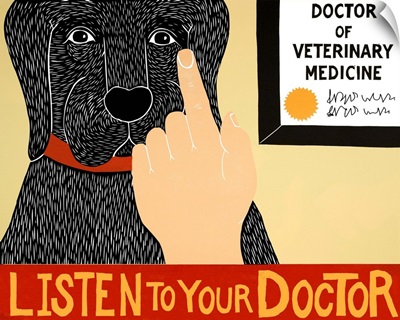 Listen To Your Doctor Black Banner