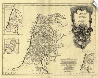 Map of Jerusalem, Palestine, and the Holy Land
