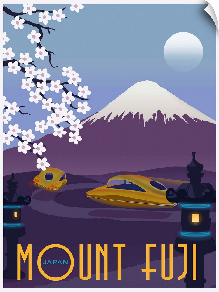 Retro minimalist travel poster.