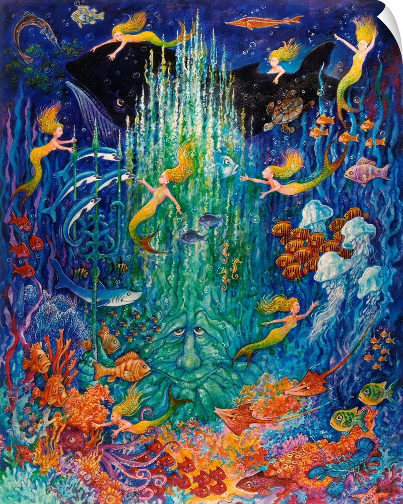 Neptune and the mermaids.