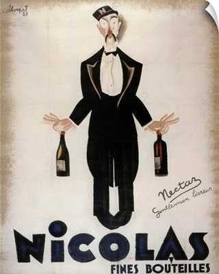 Nicolas Fine Wine - Vintage Wine Advertisement