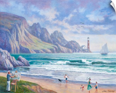 Painting By The Seaside
