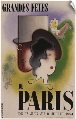 Parties of Paris - Vintage Entertainment Advertisement