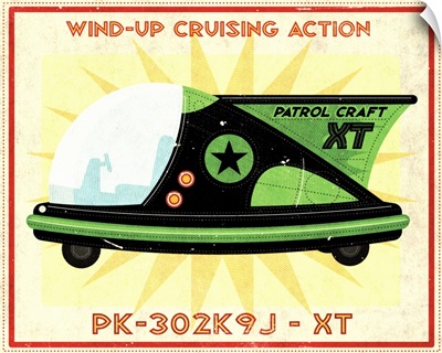 Patrol Craft XT Box Art Tin Toy