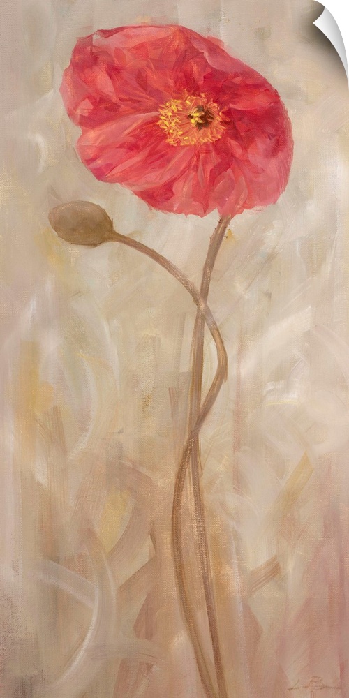 Contemporary painting of a poppy.