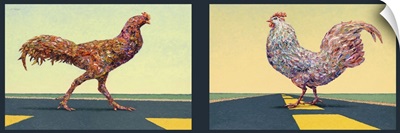 Road Chickens Diptych