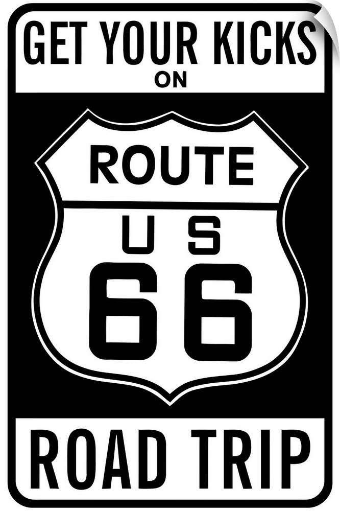 Route 66 - Vintage Travel Advertisement