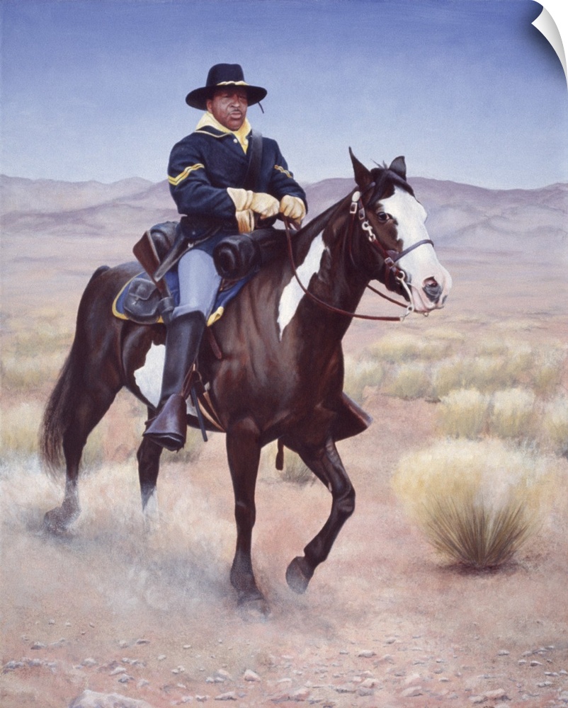 Yankee Soldier on horse back.
